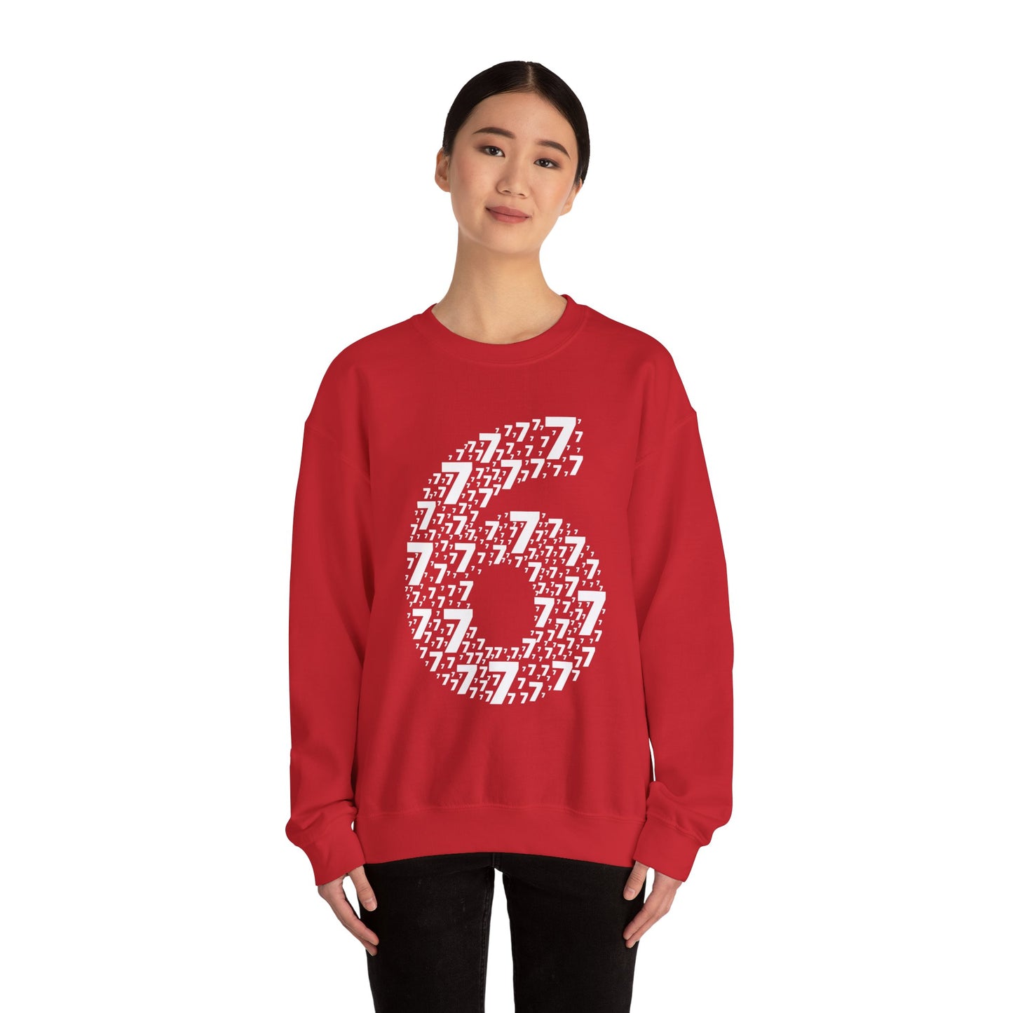 Six Seven 6 7 Meme Sweatshirt | Funny Alpha Generation Sweater | 67 Trendy Outfit | Sports Gift Sweatshirt | Viral Meme Outfit