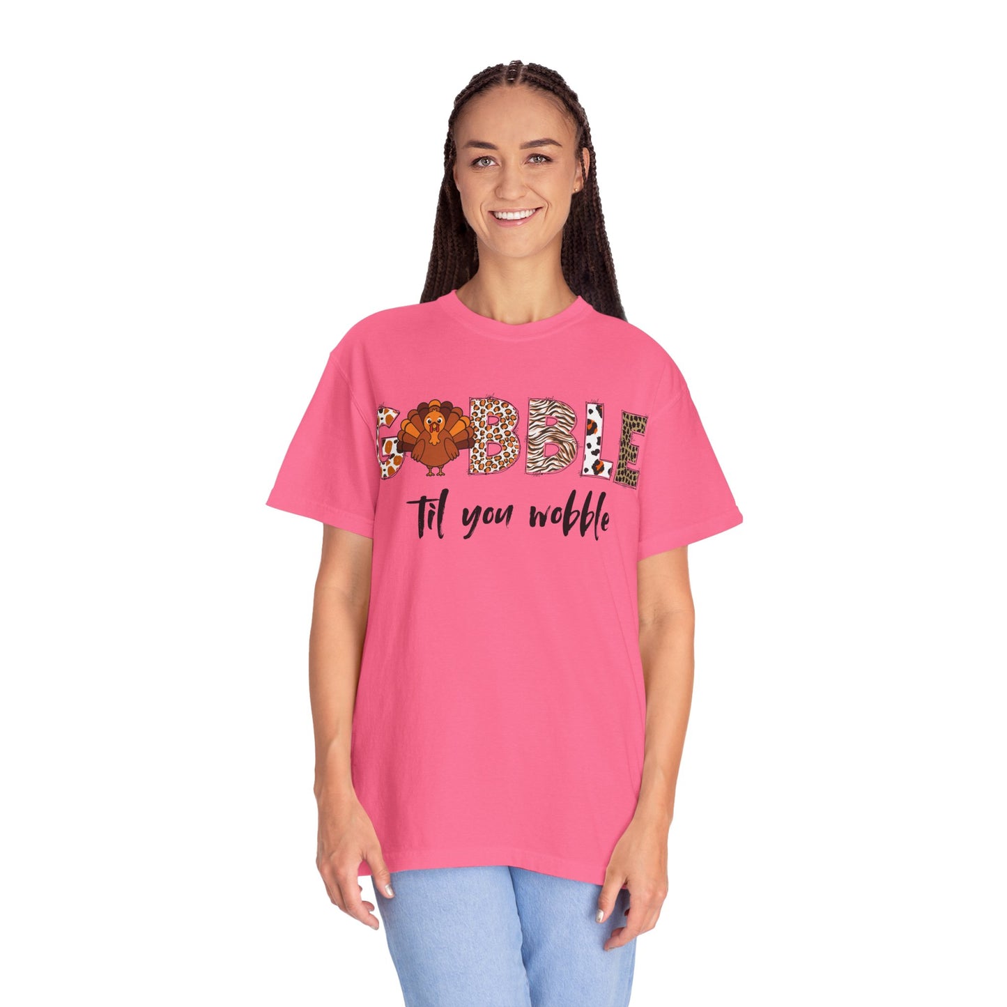 Gobble Til You Wobble T-shirt | Thanksgiving Turkey Fall Shirt