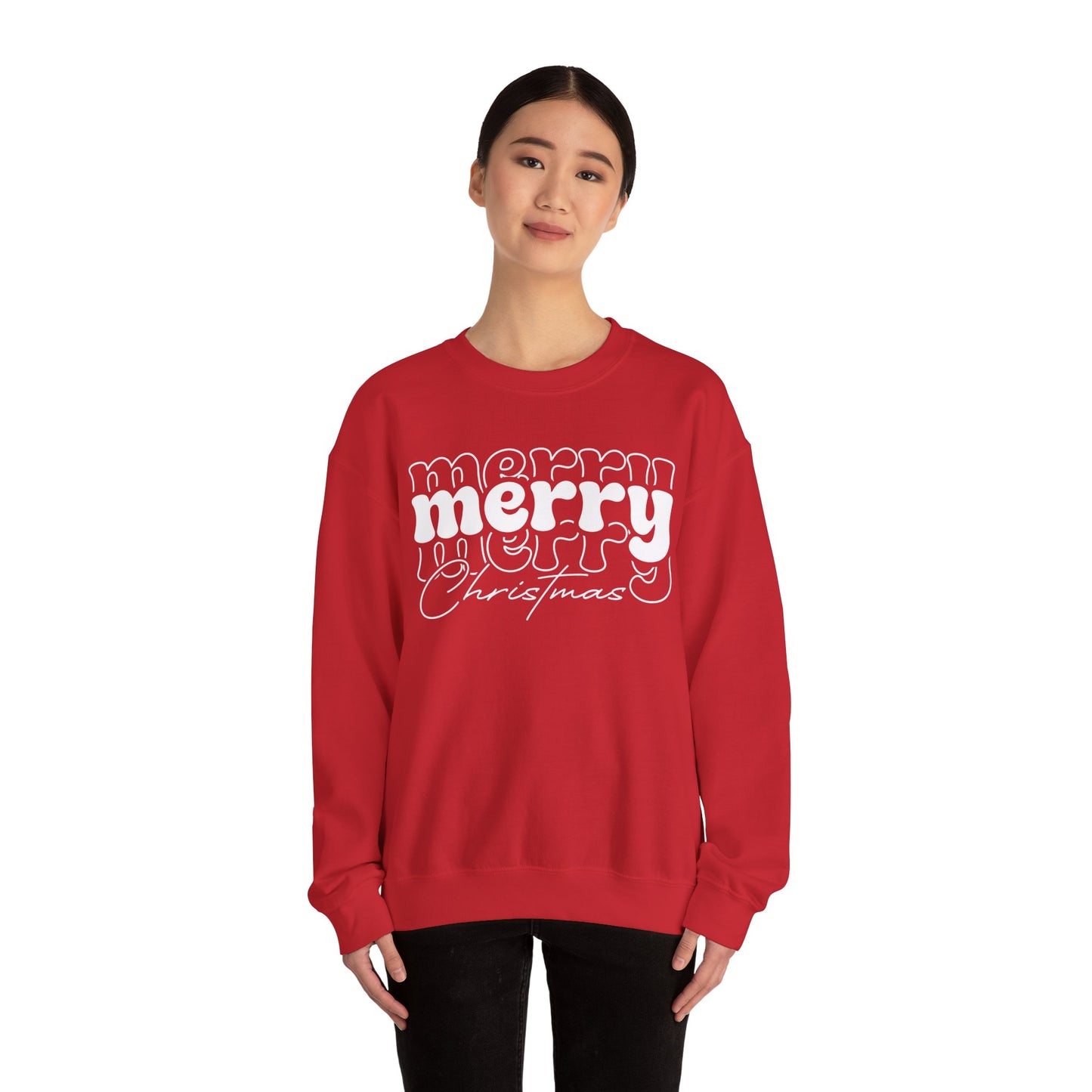 Merry Christmas Sweatshirt | Holiday Crewneck | Cute Xmas Sweater | Winter Holiday Gift | Cozy Christmas Sweatshirt
