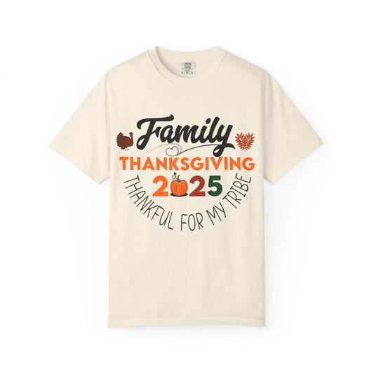 Family Thanksgiving 2025 T-Shirt | Thankful For My Tribe