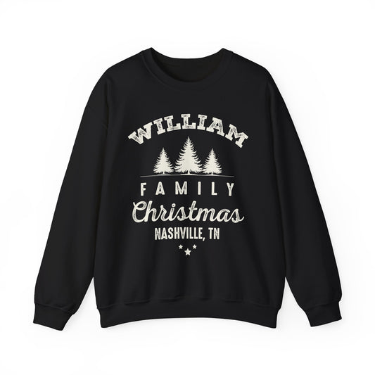 Personalized Family Christmas Sweatshirts | Matching Family Christmas Shirts | Custom Name Christmas Shirt | Adult Unisex & Youth Christmas