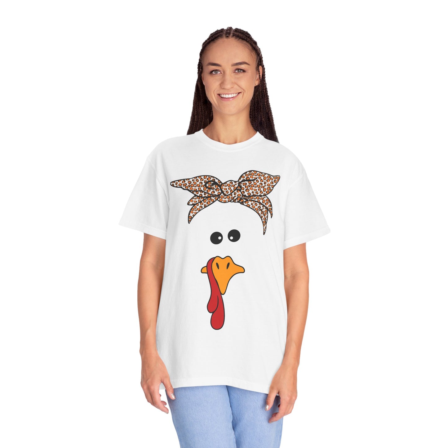 Bandana Turkey Face T-Shirt | Funny Thanksgiving Turkey Shirt