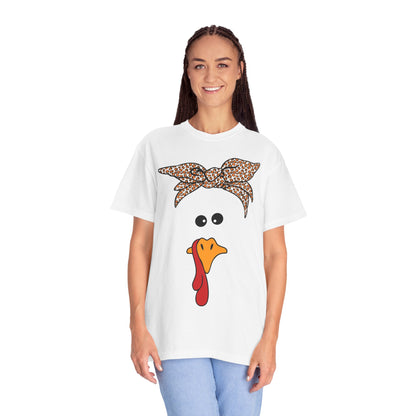 Bandana Turkey Face T-Shirt | Funny Thanksgiving Turkey Shirt