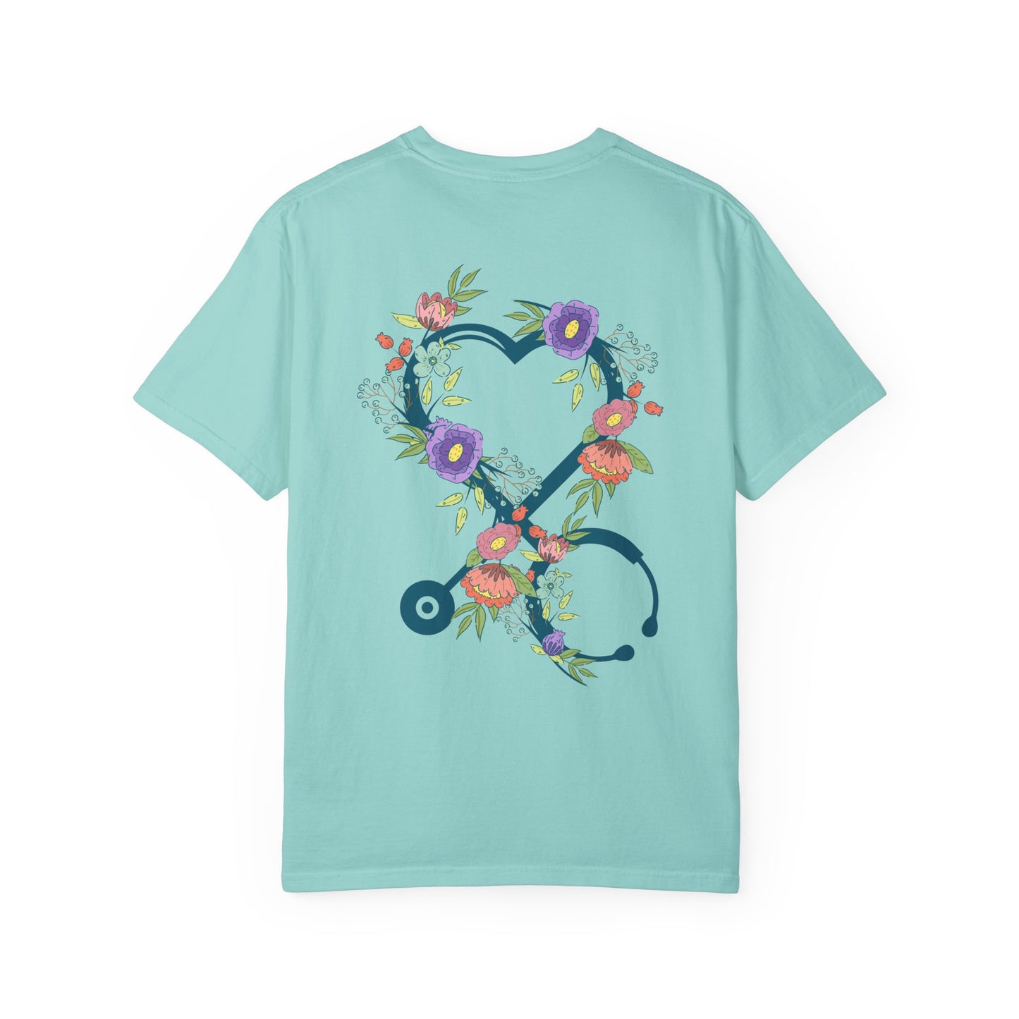 Nurse Shirts for Women | Boho Floral Nurse Life T Shirt | Stethoscope Graphic Tees Nurses Day Gifts | Gift For Nurse | Graduation Gift