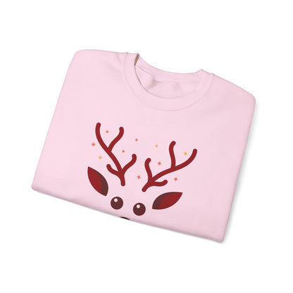 Personalized Kids Christmas Shirt | Girls Reindeer Name Toddler Sweatshirt | Custom Retro Xmas Natural Onesie | Cute Holiday Girls Shirt