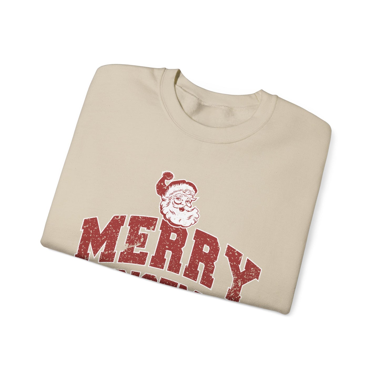 Retro Merry Christmas Santa Sweatshirt | Unisex Holiday Season Sweater | Santa Claus Sweatshirt | Christmas Gift | Christmas Season Top