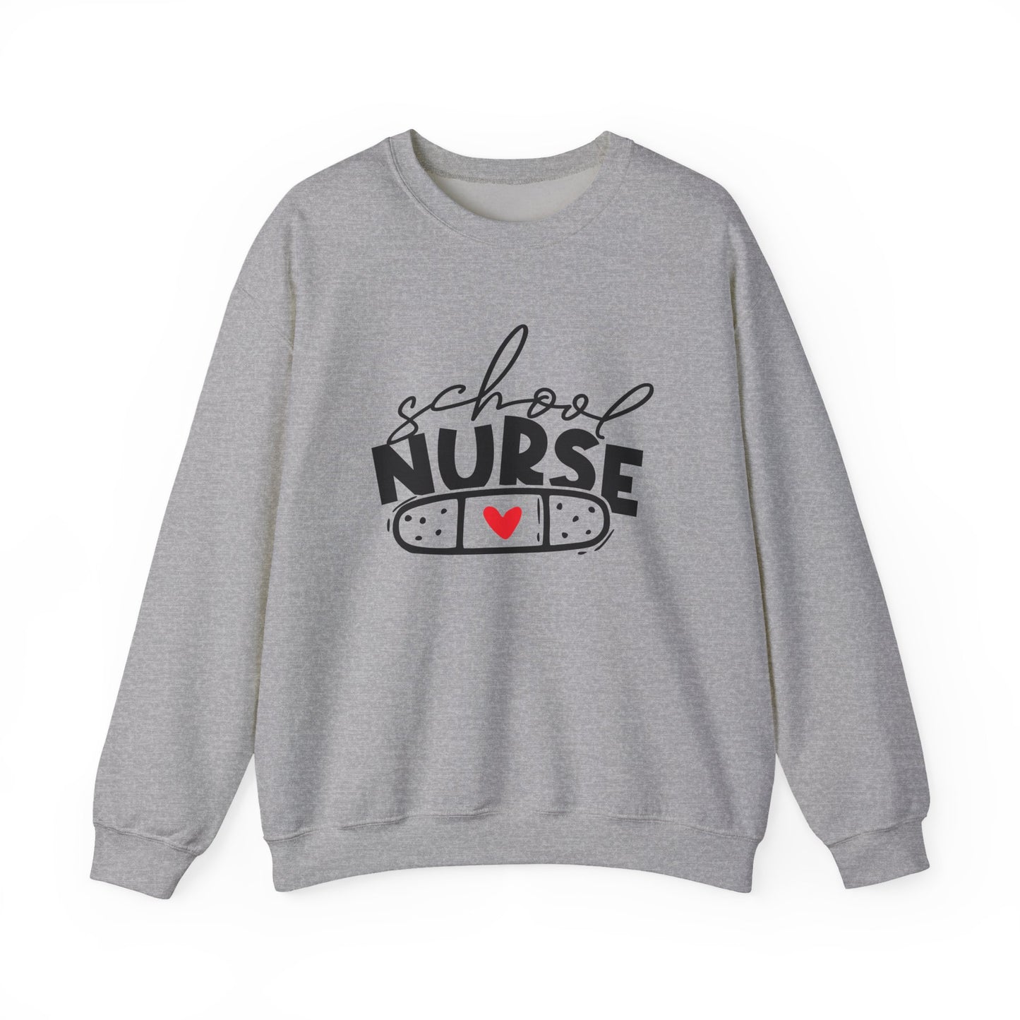 Womens School Nurse Sweatshirt | Nurse Heart Sweater | Nursing Life Top | Nurse Appreciation | Registered Nurse Gift Idea