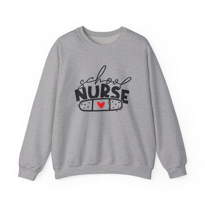 Womens School Nurse Sweatshirt | Nurse Heart Sweater | Nursing Life Top | Nurse Appreciation | Registered Nurse Gift Idea