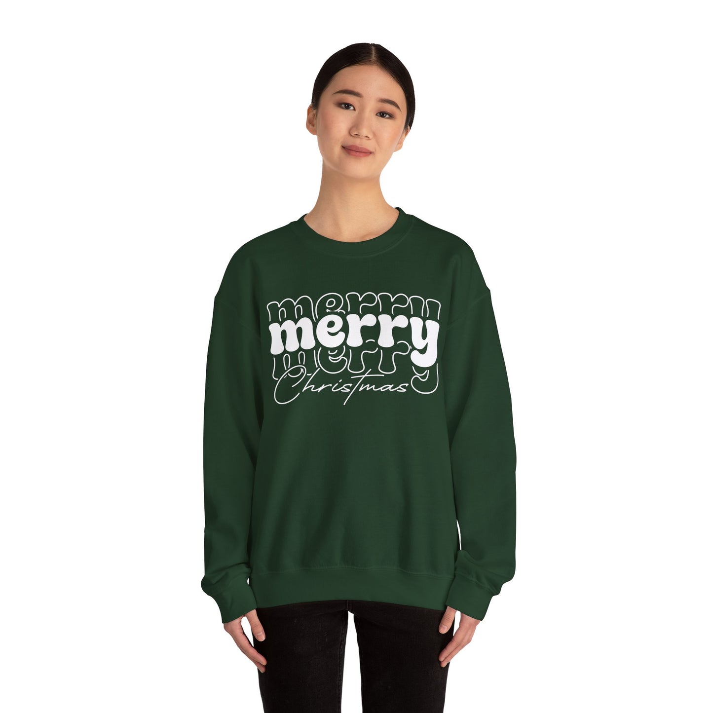 Merry Christmas Sweatshirt | Holiday Crewneck | Cute Xmas Sweater | Winter Holiday Gift | Cozy Christmas Sweatshirt