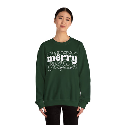 Merry Christmas Sweatshirt | Holiday Crewneck | Cute Xmas Sweater | Winter Holiday Gift | Cozy Christmas Sweatshirt