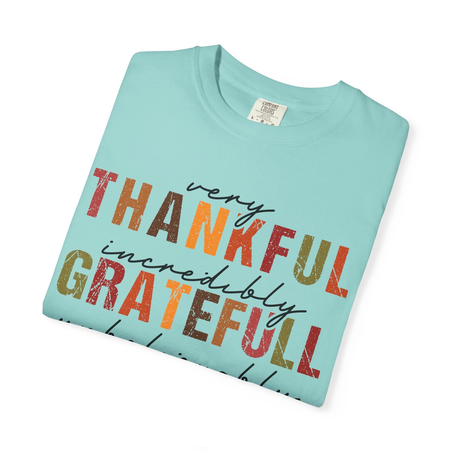 Thankful Grateful Blessed T-shirt | Inspirational Thanksgiving Shirt