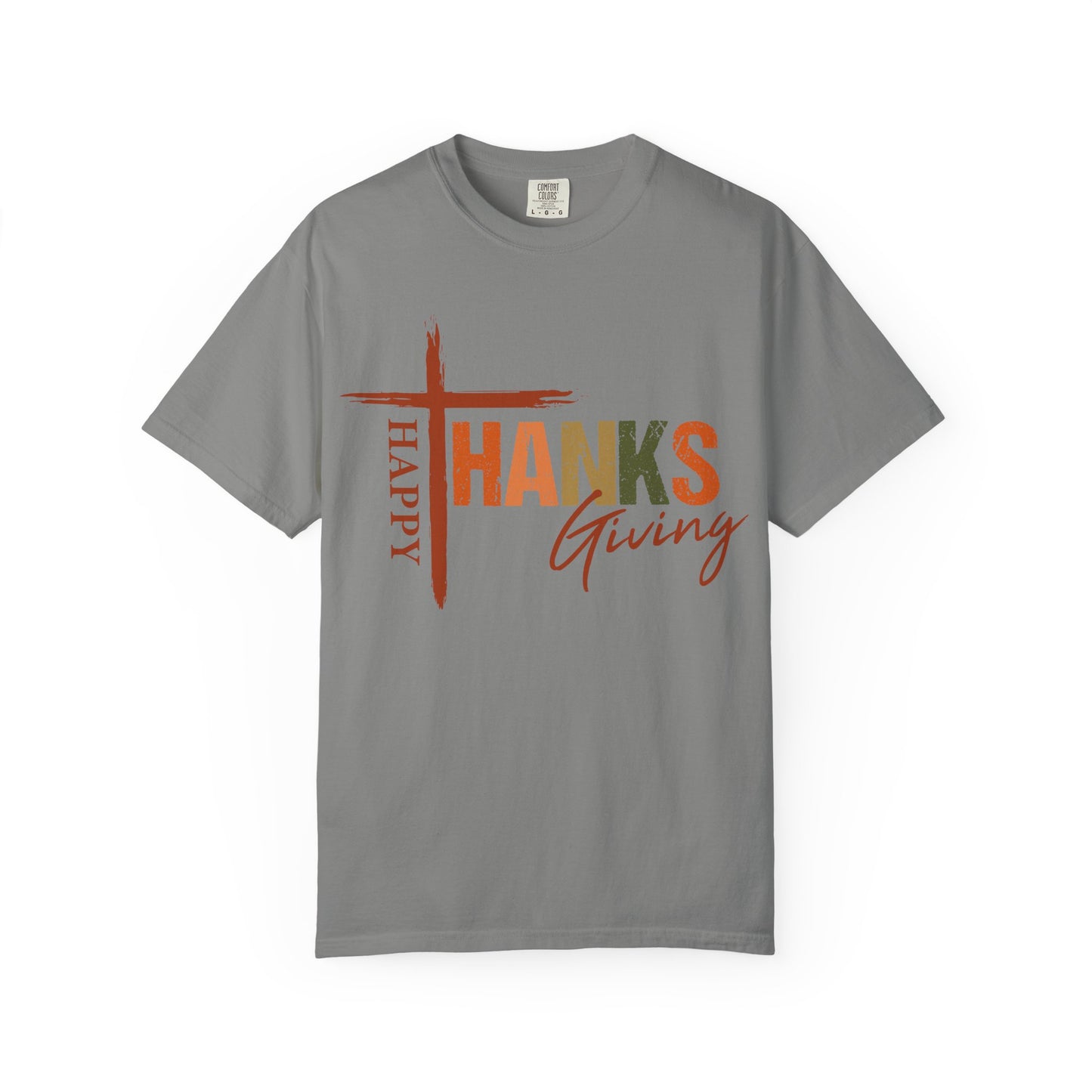Happy Thanksgiving Cross Thanks T-shirt | Thanksgiving Shirt, Fall Holiday Tee