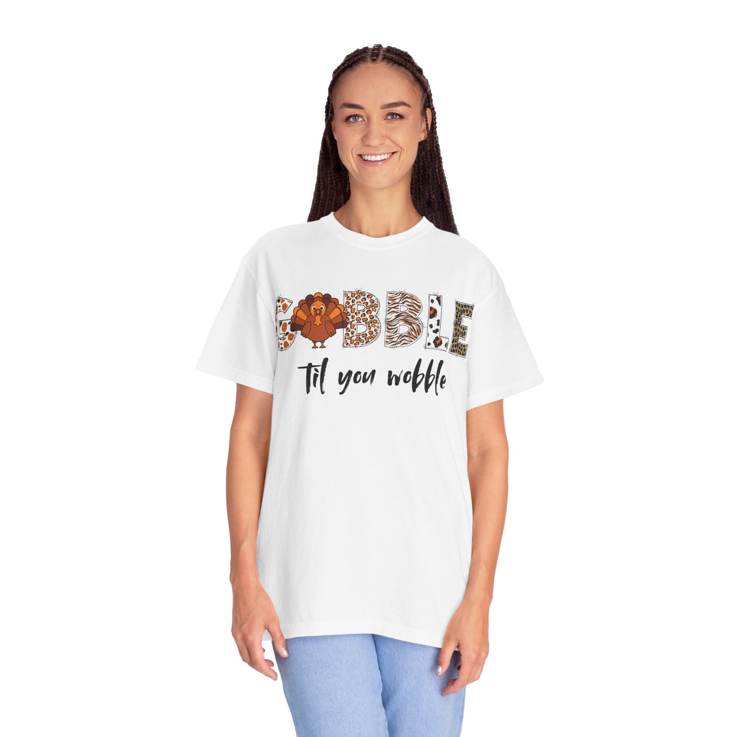 Gobble Til You Wobble T-shirt | Thanksgiving Turkey Fall Shirt