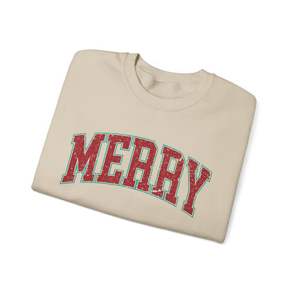 Retro Merry Sweatshirt | Festive Holiday Sweater| Merry Sweatshirt | Christmas Hoodie | Holiday Sweater | Christmas Gift