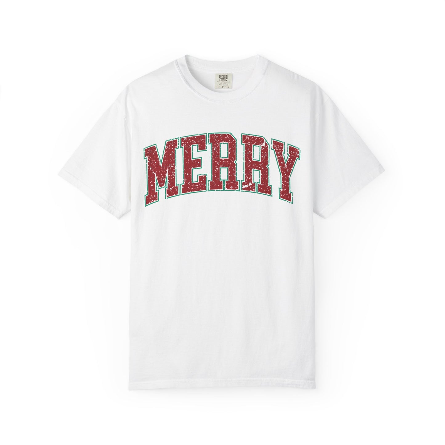 Retro Merry T-shirt | Festive Holiday Tees| Vintage Merry Shirt | Christmas Outfit | Festive Holiday | Christmas Gift