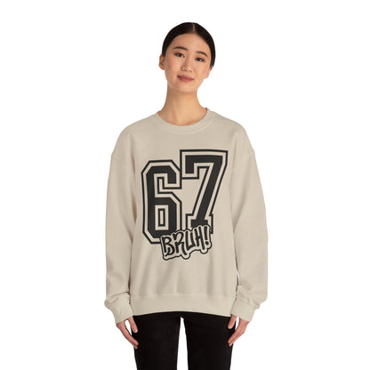 Funny Six Seven 6 7 Bruh Meme Sweatshirt | Gen Alpha Slang 6 7 Bruh | Funny Sports Gift For Friend Sweater | Viral Meme Sweatshirt