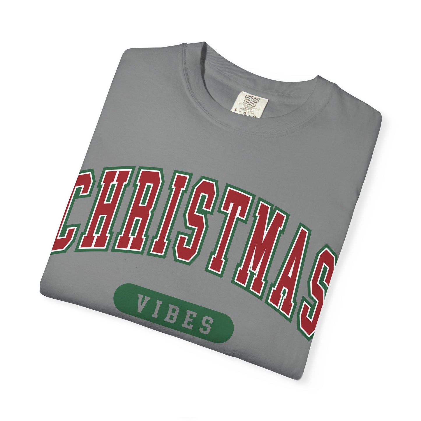 Retro Christmas Vibes T-shirt | Womens Christmas Outfit | Holiday Tees | Womens Xmas Party Gift, Festive Holiday shirt