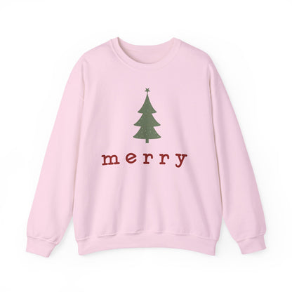 Retro Merry Sweatshirt | Merry Christmas Sweatshirt | Festive Holiday Pullover | Gift for Women | Christmas Minimalist Swater