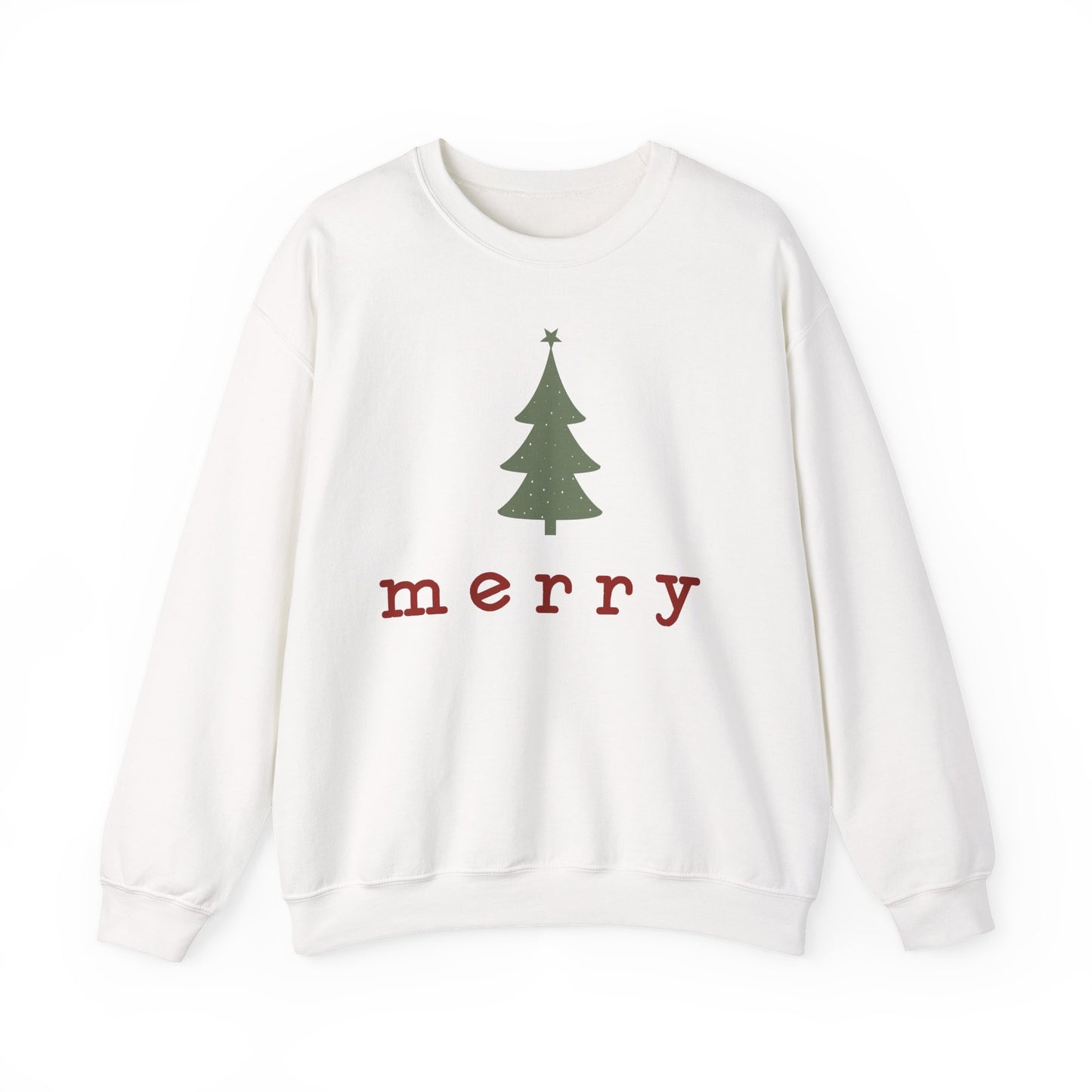 Retro Merry Sweatshirt | Merry Christmas Sweatshirt | Festive Holiday Pullover | Gift for Women | Christmas Minimalist Swater