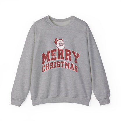 Retro Merry Christmas Santa Sweatshirt | Unisex Holiday Season Sweater | Santa Claus Sweatshirt | Christmas Gift | Christmas Season Top