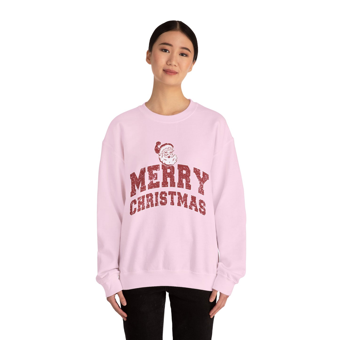 Retro Merry Christmas Santa Sweatshirt | Unisex Holiday Season Sweater | Santa Claus Sweatshirt | Christmas Gift | Christmas Season Top