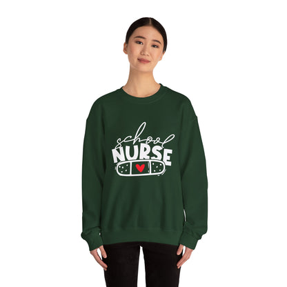 Womens School Nurse Sweatshirt | Nurse Heart Sweater | Nursing Life Top | Nurse Appreciation | Registered Nurse Gift Idea