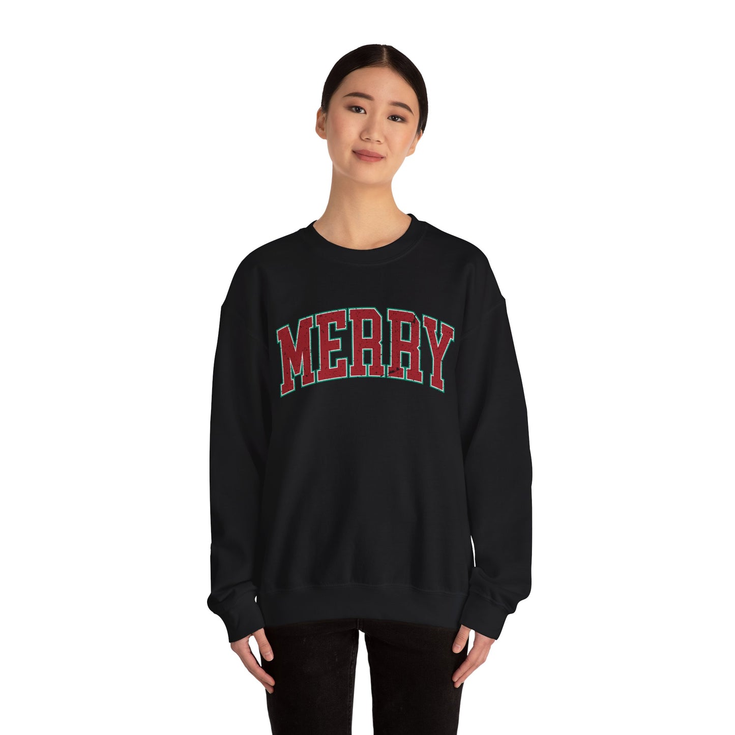 Retro Merry Sweatshirt | Festive Holiday Sweater| Merry Sweatshirt | Christmas Hoodie | Holiday Sweater | Christmas Gift