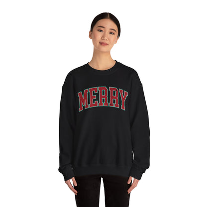 Retro Merry Sweatshirt | Festive Holiday Sweater| Merry Sweatshirt | Christmas Hoodie | Holiday Sweater | Christmas Gift