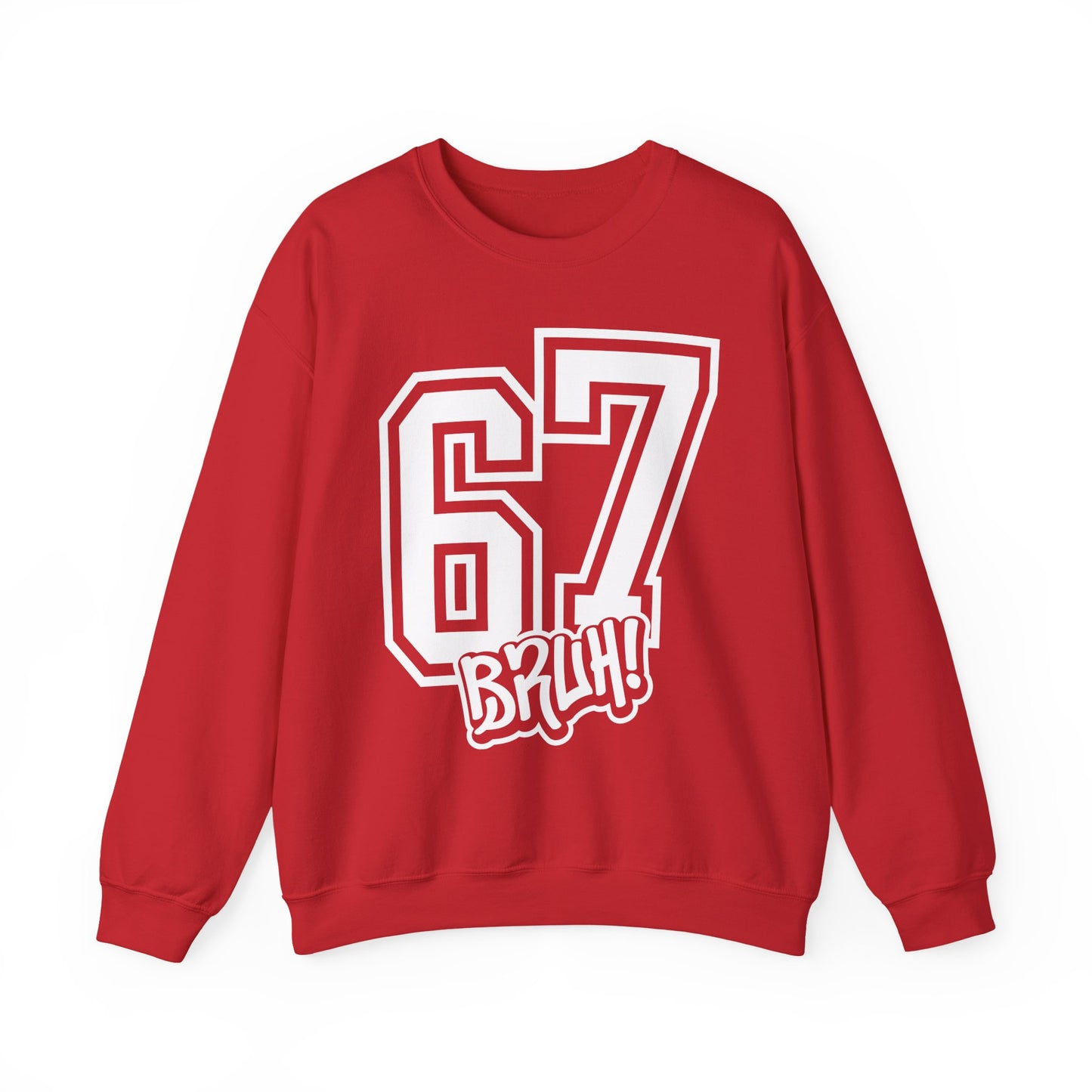 Funny Six Seven 6 7 Bruh Meme Sweatshirt | Gen Alpha Slang 6 7 Bruh | Funny Sports Gift For Friend Sweater | Viral Meme Sweatshirt