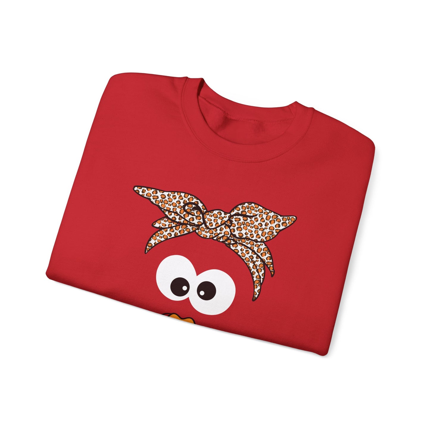Turkish Bandana Turkey Sweatshirt | Thanksgiving Turkey Face Crewneck