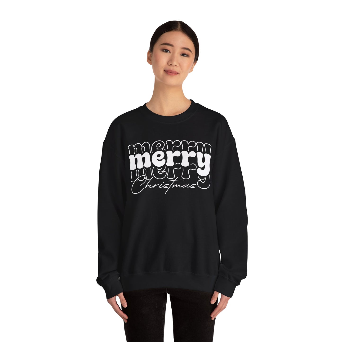 Merry Christmas Sweatshirt | Holiday Crewneck | Cute Xmas Sweater | Winter Holiday Gift | Cozy Christmas Sweatshirt