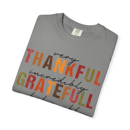 Thankful Grateful Blessed T-shirt | Inspirational Thanksgiving Shirt