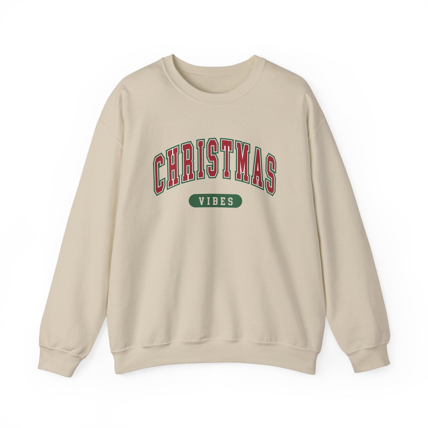Womens Christmas Sweatshirt | Retro Christmas Vibes Sweatshirt | Holiday Sweater | Womens Xmas Party Crewneck, Festive Holiday Outfit