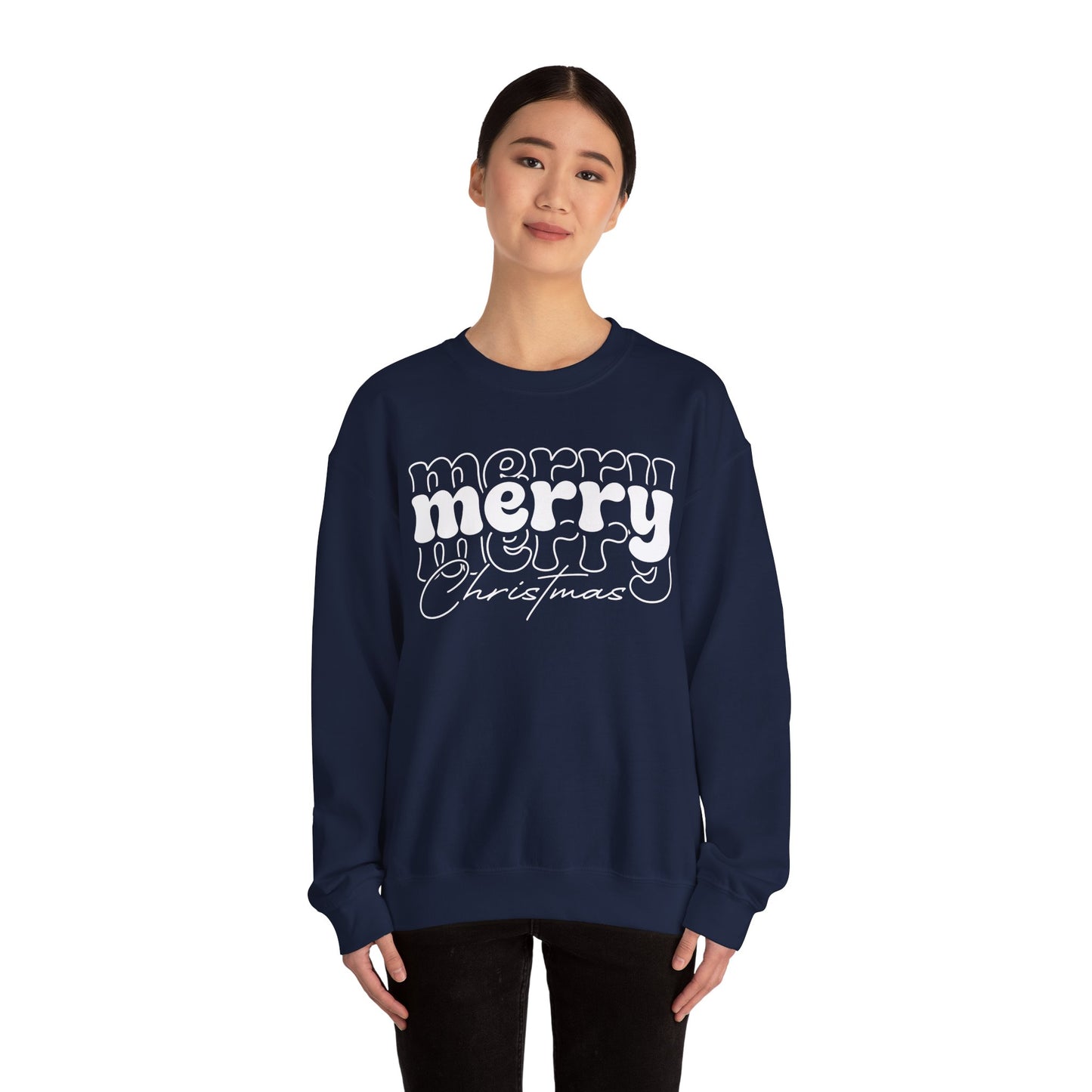 Merry Christmas Sweatshirt | Holiday Crewneck | Cute Xmas Sweater | Winter Holiday Gift | Cozy Christmas Sweatshirt
