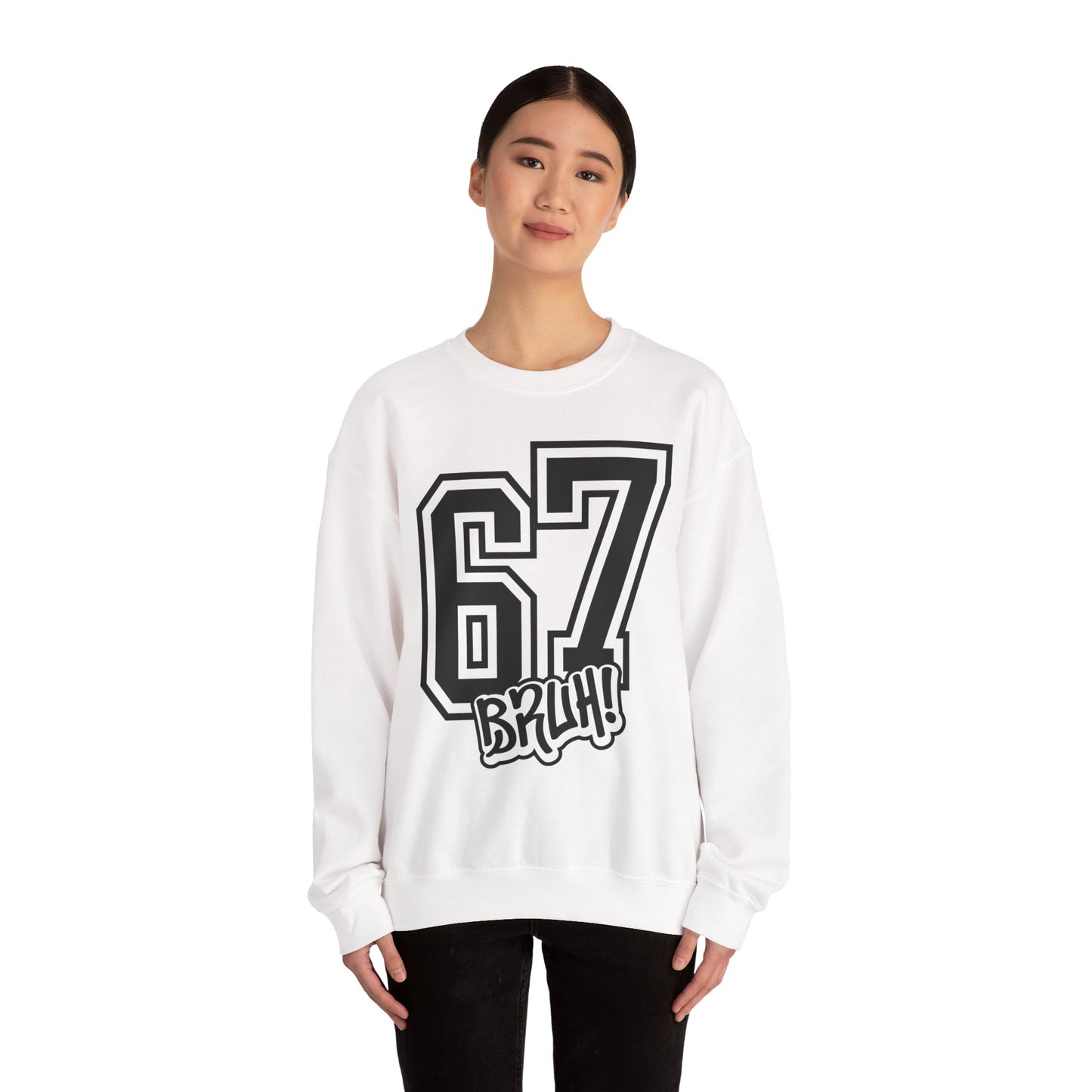 Funny Six Seven 6 7 Bruh Meme Sweatshirt | Gen Alpha Slang 6 7 Bruh | Funny Sports Gift For Friend Sweater | Viral Meme Sweatshirt