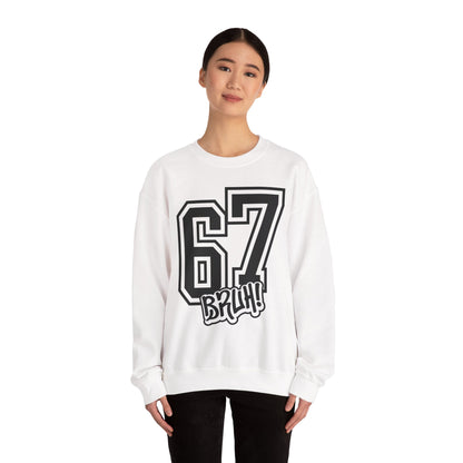 Funny Six Seven 6 7 Bruh Meme Sweatshirt | Gen Alpha Slang 6 7 Bruh | Funny Sports Gift For Friend Sweater | Viral Meme Sweatshirt
