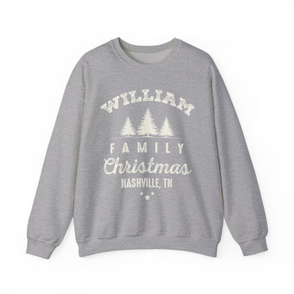 Personalized Family Christmas Sweatshirts | Matching Family Christmas Shirts | Custom Name Christmas Shirt | Adult Unisex & Youth Christmas