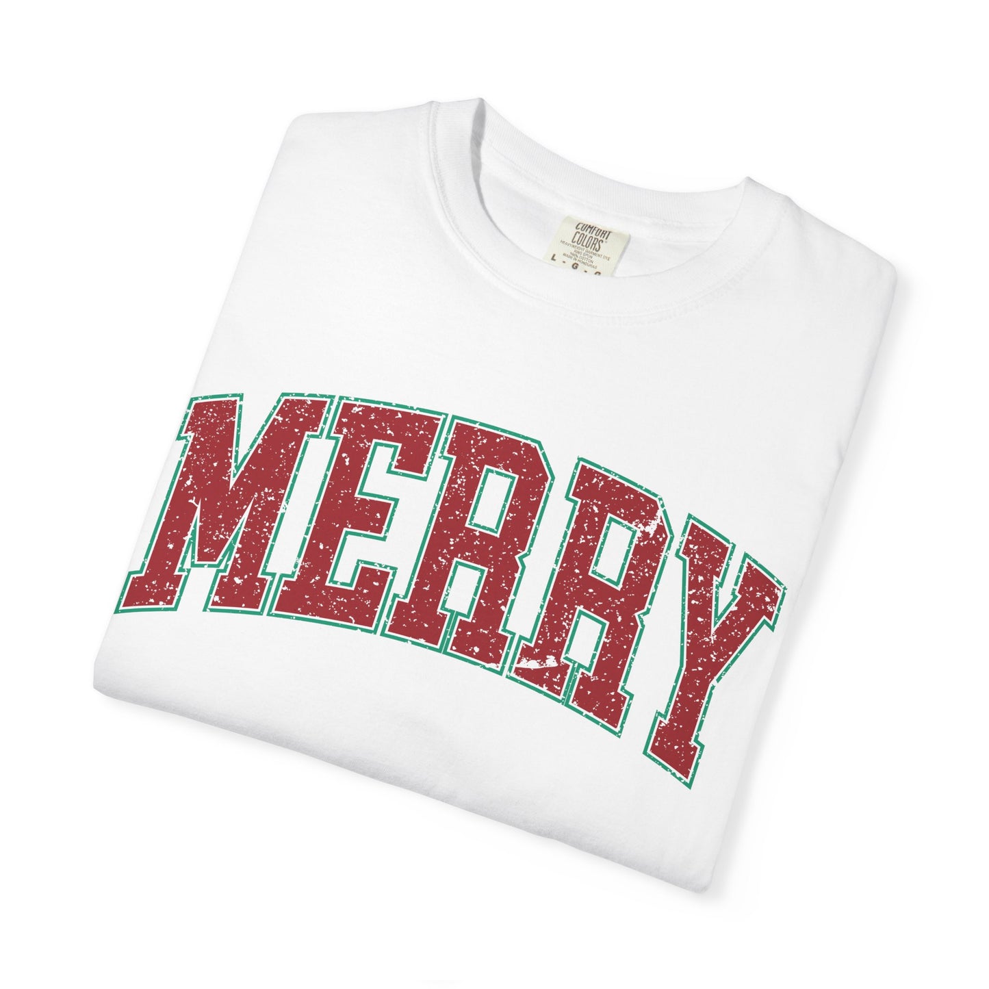 Retro Merry T-shirt | Festive Holiday Tees| Vintage Merry Shirt | Christmas Outfit | Festive Holiday | Christmas Gift