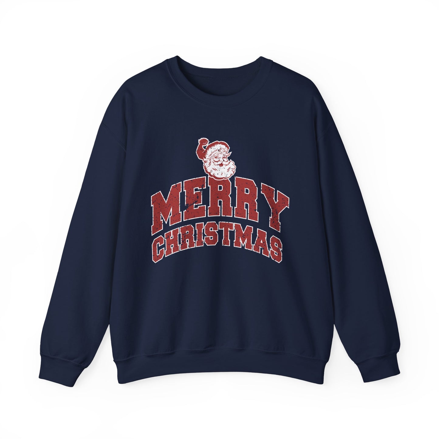 Retro Merry Christmas Santa Sweatshirt | Unisex Holiday Season Sweater | Santa Claus Sweatshirt | Christmas Gift | Christmas Season Top