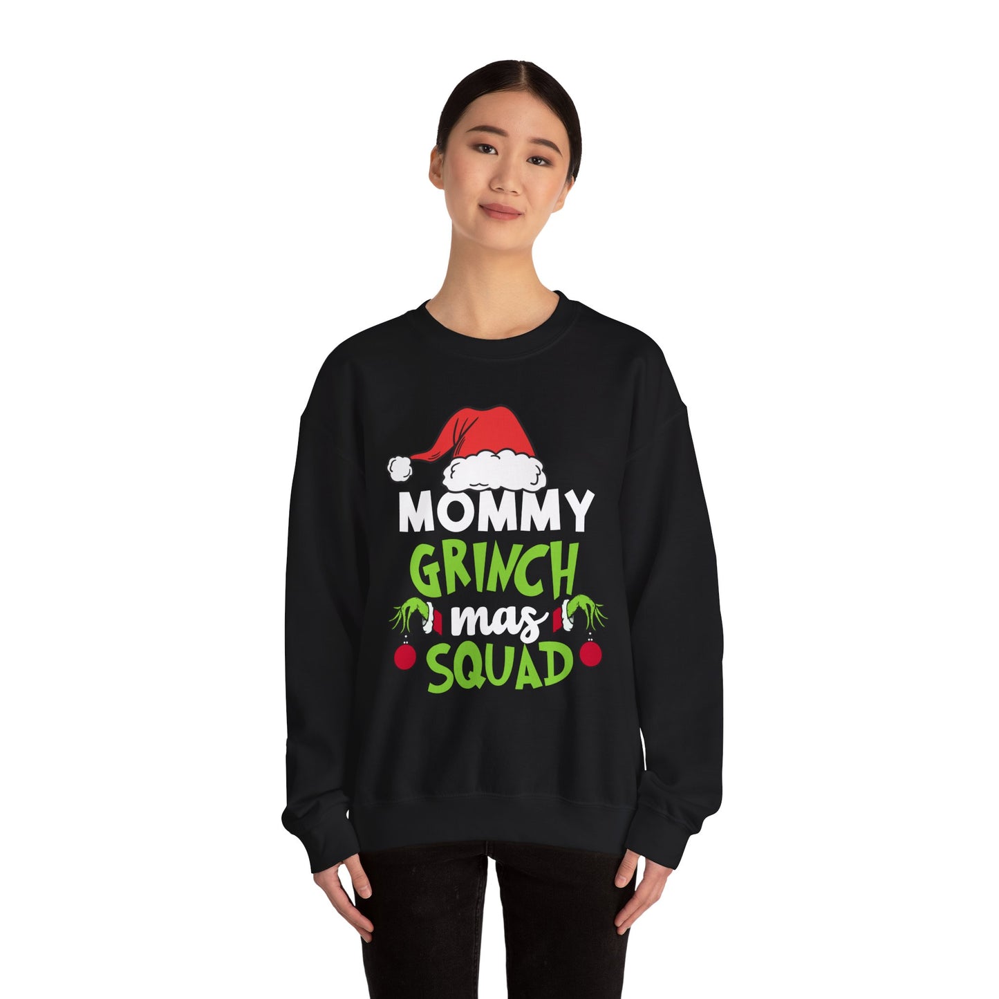 Custom Grinch Mas Family Squad | Christmas Matching Grinch Squad Family Sweatshirt | Personalized Grinch Sewater |
