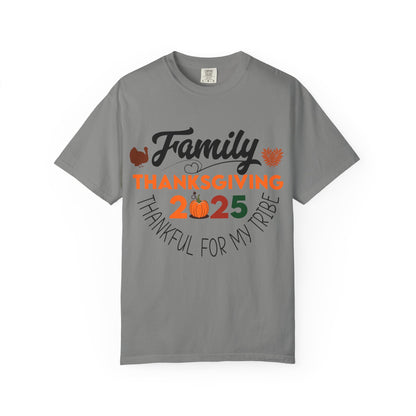 Family Thanksgiving 2025 T-Shirt | Thankful For My Tribe