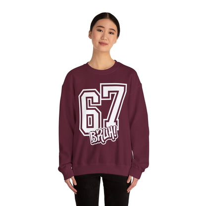 Funny Six Seven 6 7 Bruh Meme Sweatshirt | Gen Alpha Slang 6 7 Bruh | Funny Sports Gift For Friend Sweater | Viral Meme Sweatshirt