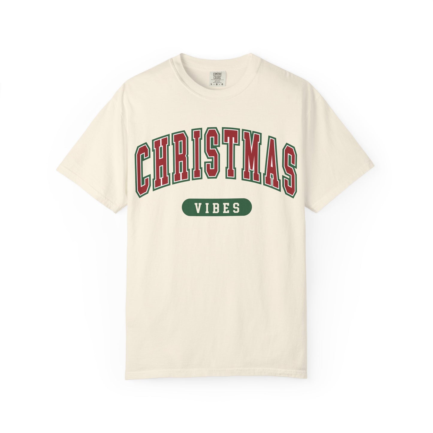 Retro Christmas Vibes T-shirt | Womens Christmas Outfit | Holiday Tees | Womens Xmas Party Gift, Festive Holiday shirt