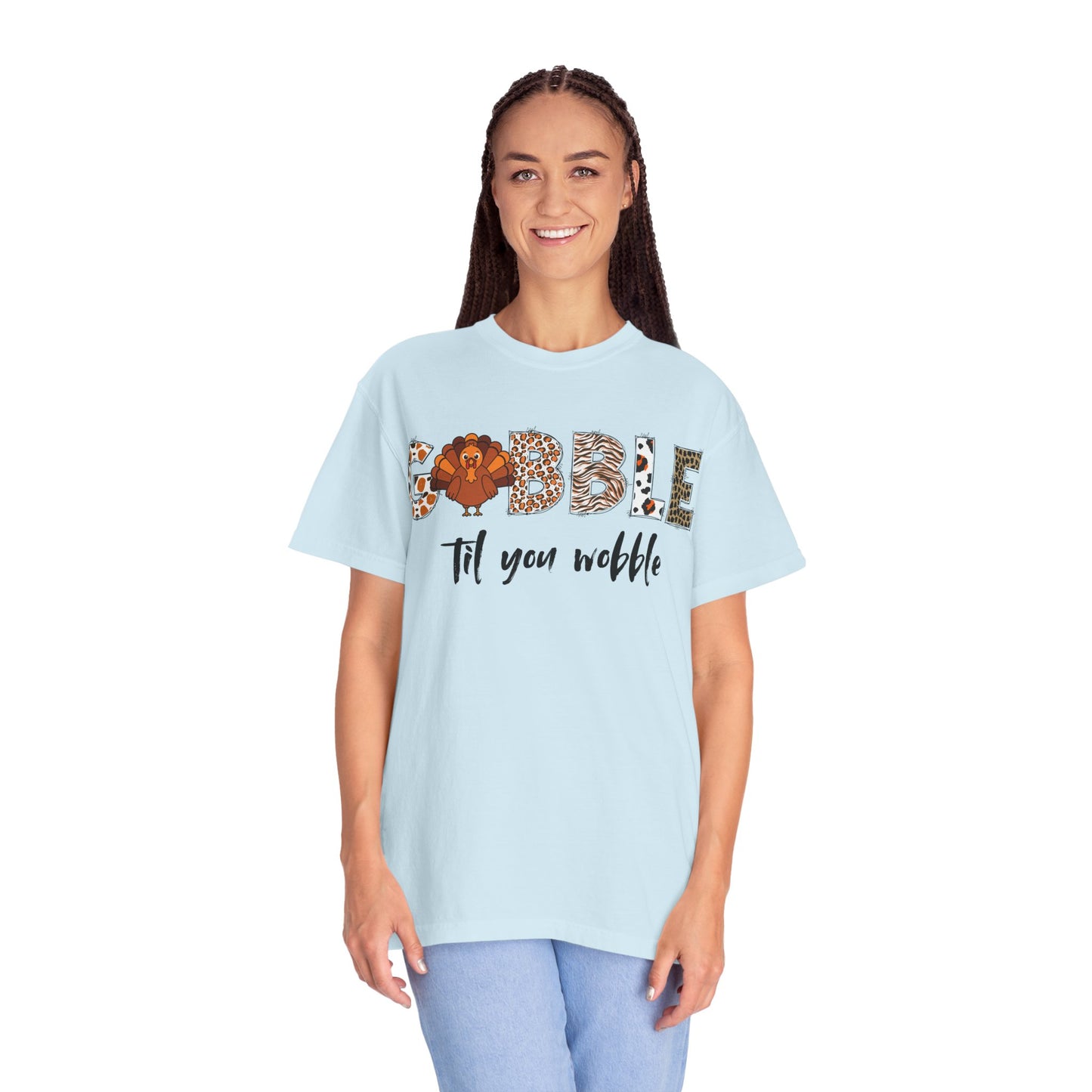 Gobble Til You Wobble T-shirt | Thanksgiving Turkey Fall Shirt