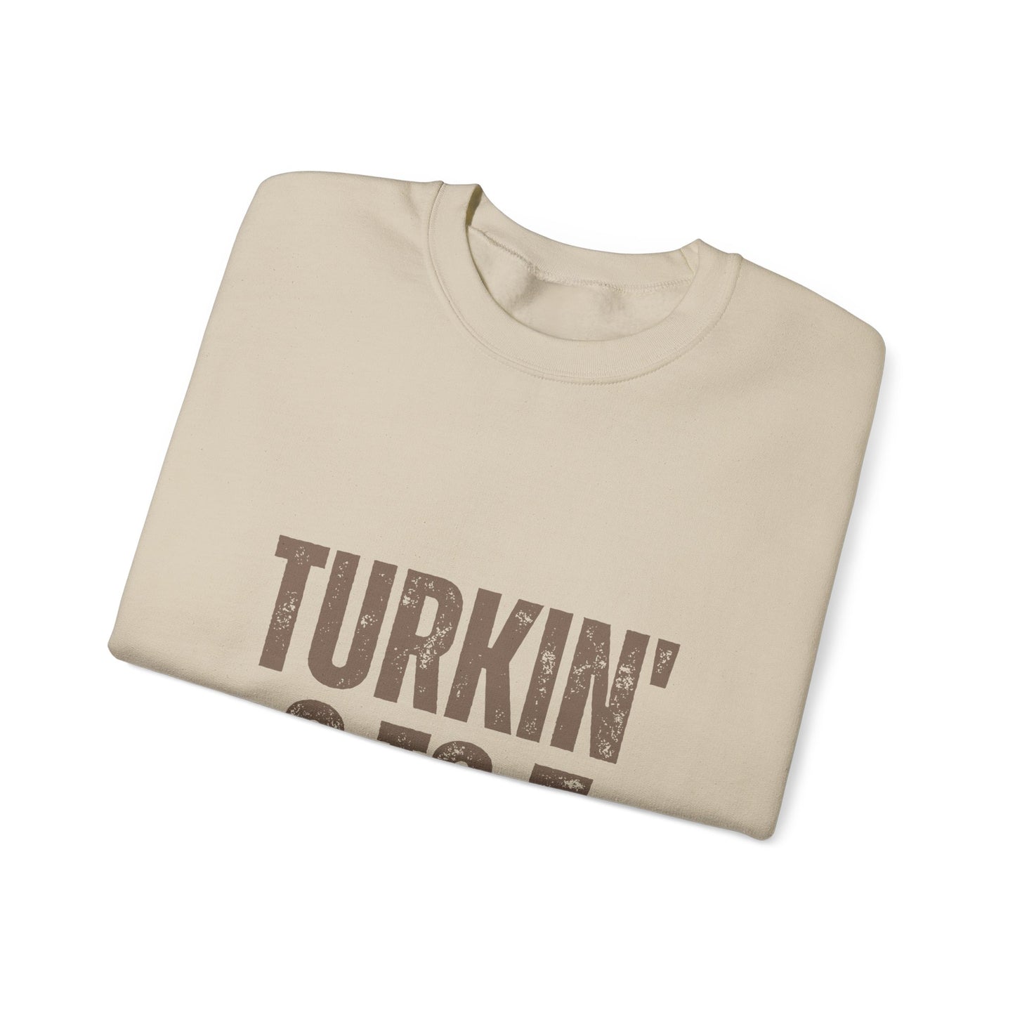 Turkin' 9 to 5 Unisex Crewneck Sweatshirt, Cozy Casual Wear for Professionals, Seasonal Apparel, Everyday Comfort, Turkin' 9 to 5 Gift