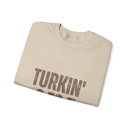 Turkin' 9 to 5 Unisex Crewneck Sweatshirt, Cozy Casual Wear for Professionals, Seasonal Apparel, Everyday Comfort, Turkin' 9 to 5 Gift