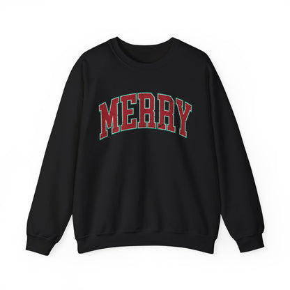 Retro Merry Sweatshirt | Festive Holiday Sweater| Merry Sweatshirt | Christmas Hoodie | Holiday Sweater | Christmas Gift