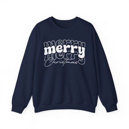 Merry Christmas Sweatshirt | Holiday Crewneck | Cute Xmas Sweater | Winter Holiday Gift | Cozy Christmas Sweatshirt