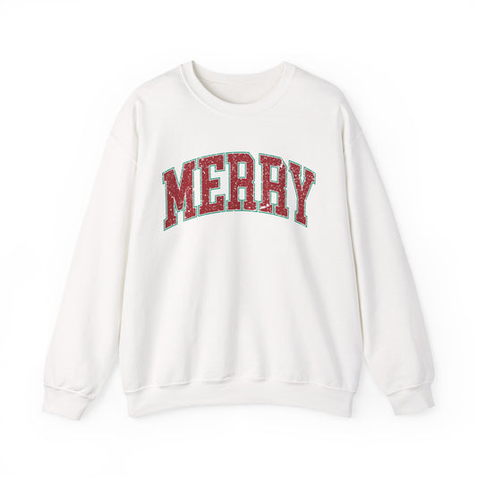 Retro Merry Sweatshirt | Festive Holiday Sweater| Merry Sweatshirt | Christmas Hoodie | Holiday Sweater | Christmas Gift