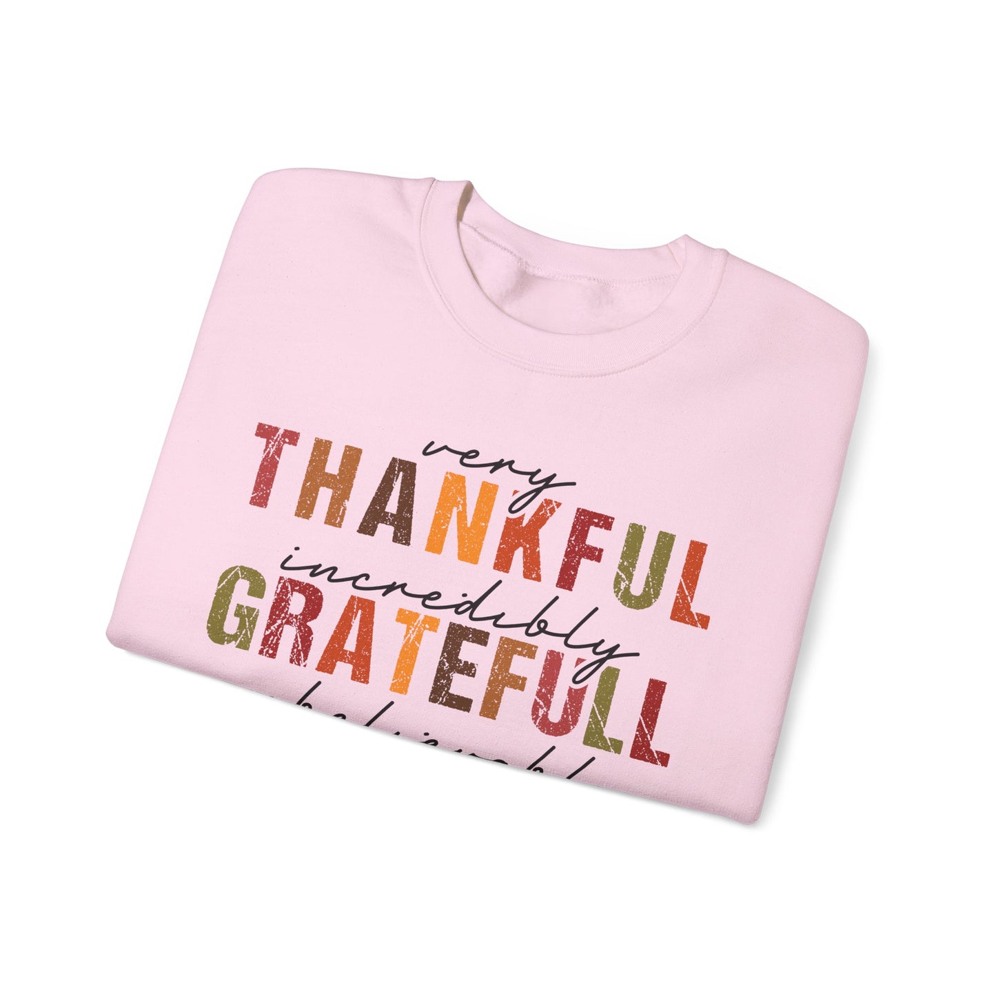 Thankful Grateful Blessed sweatshirt | Fall Thanksgiving crewneck